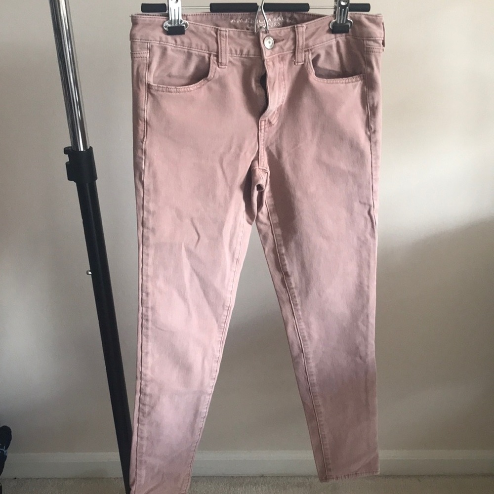 American Eagle, Pink, Super Stretch Jeans